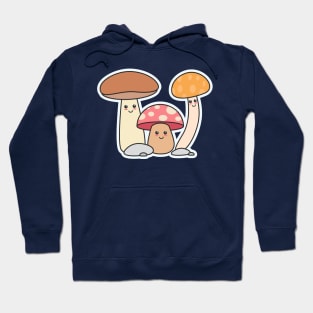 Cute Mushrooms Cartoon Design Hoodie